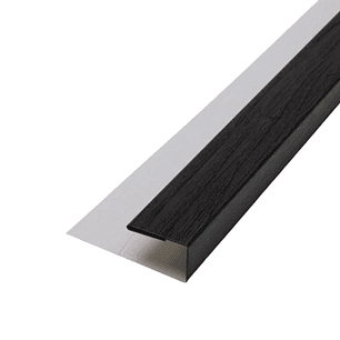 Perfil Jota Metálico Negro 2,90 mts.