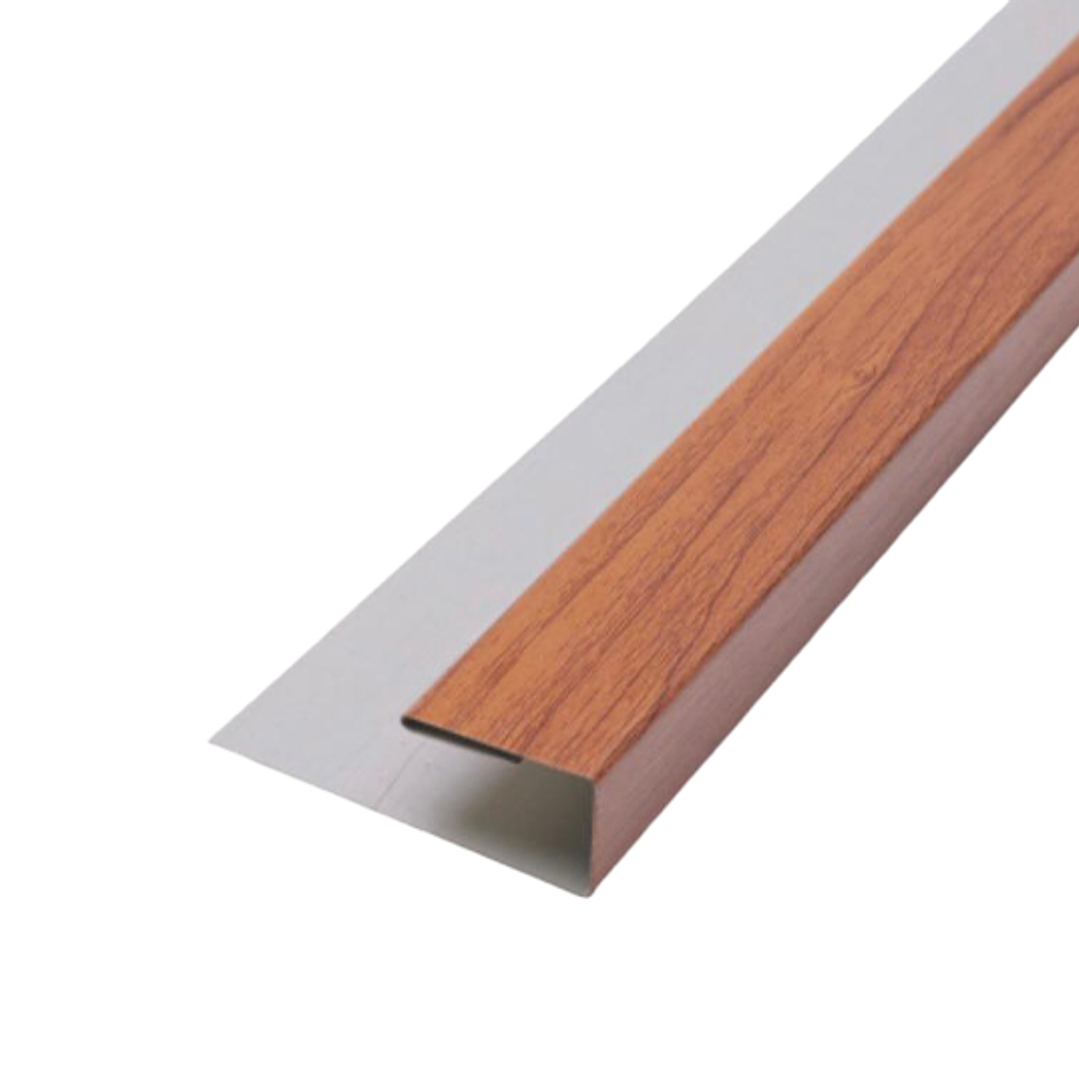 Perfil Jota Metálico Café Madera 2,90 mts. 1