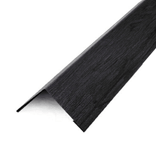 Esquinero Exterior Negro Siding Metalico 2,90 mts.