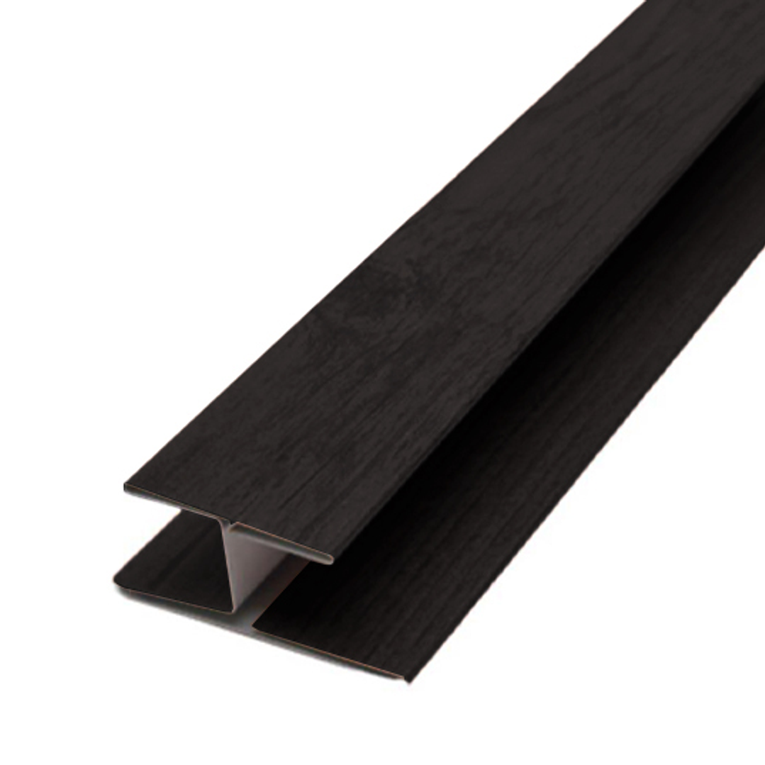 Perfil de Unión H Negro Siding Metálico 2,90 mts 1