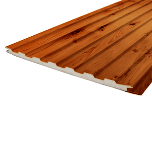Siding Metálico Madera 0,38x2,90 Mts.