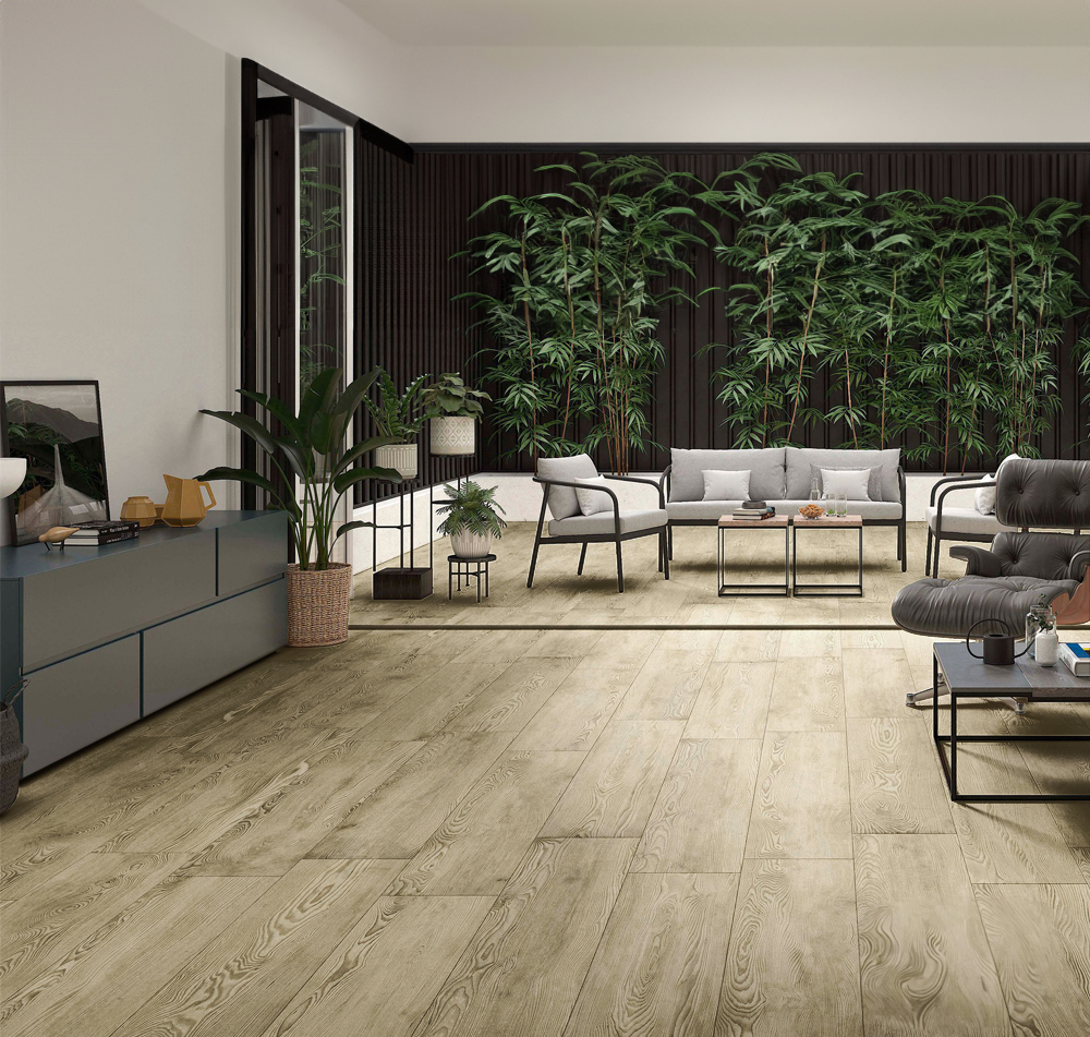 Piso Vinilico Color Beige 