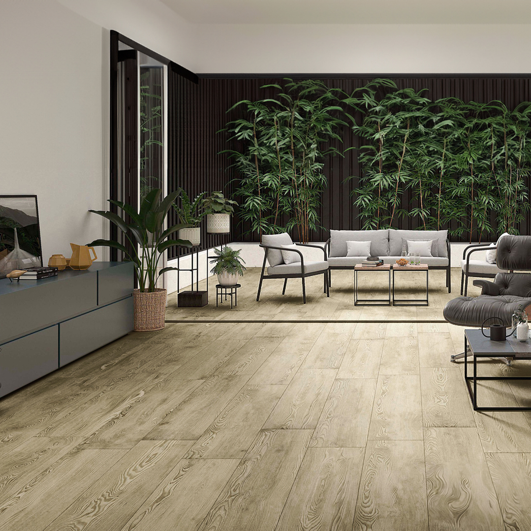 Piso Vinilico Color Beige  2