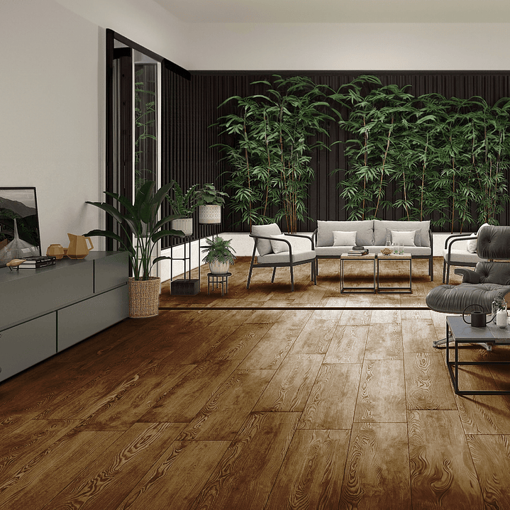 Piso Vinílico Color Chocolate 3