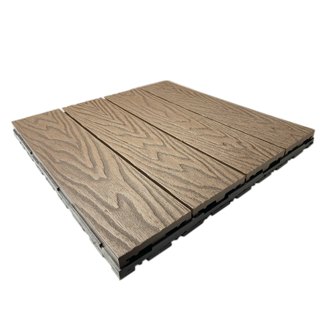 Deck WPC modular 30cmx30cm Chocolate  1