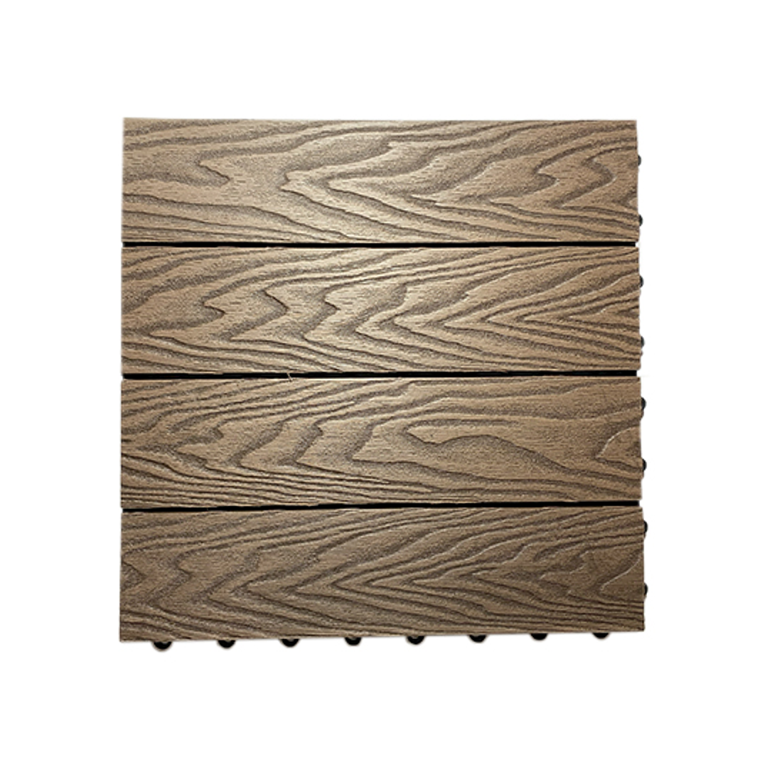 Deck WPC modular 30cmx30cm Chocolate  2