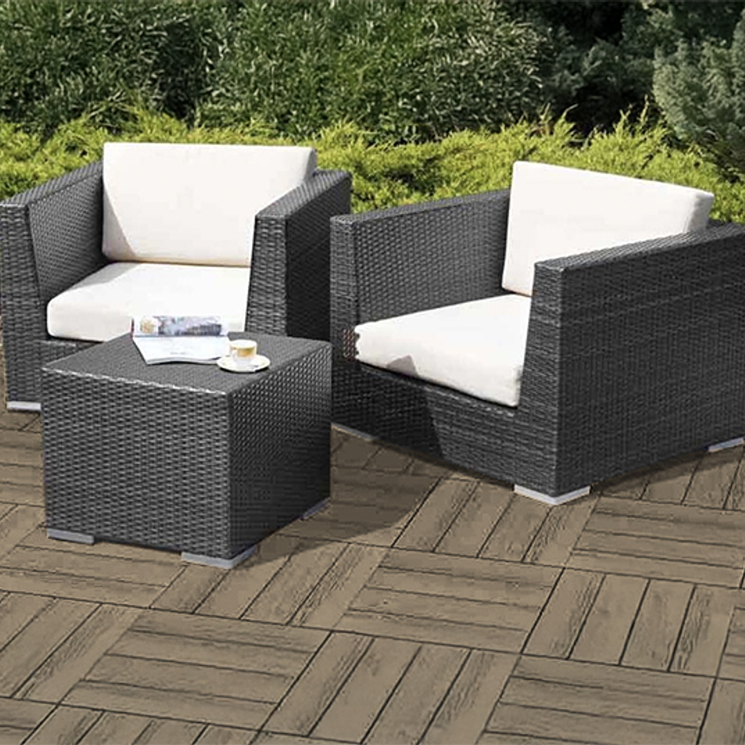 Deck WPC modular 30cmx30cm Chocolate  3