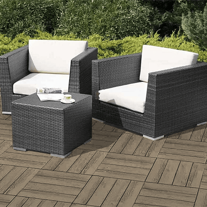 Deck WPC modular 30cmx30cm Chocolate  3