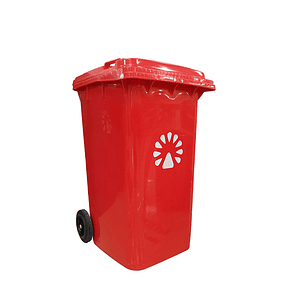 Basurero contenedor 240 Litros Rojo
