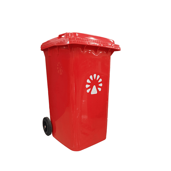 Basurero contenedor 240 Litros Rojo 1