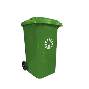 Basurero contenedor 240 Litros Verde