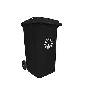 Basurero contenedor 240 Litros Negro