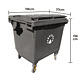 Basurero contenedor 660 Litros Gris - Miniatura 2
