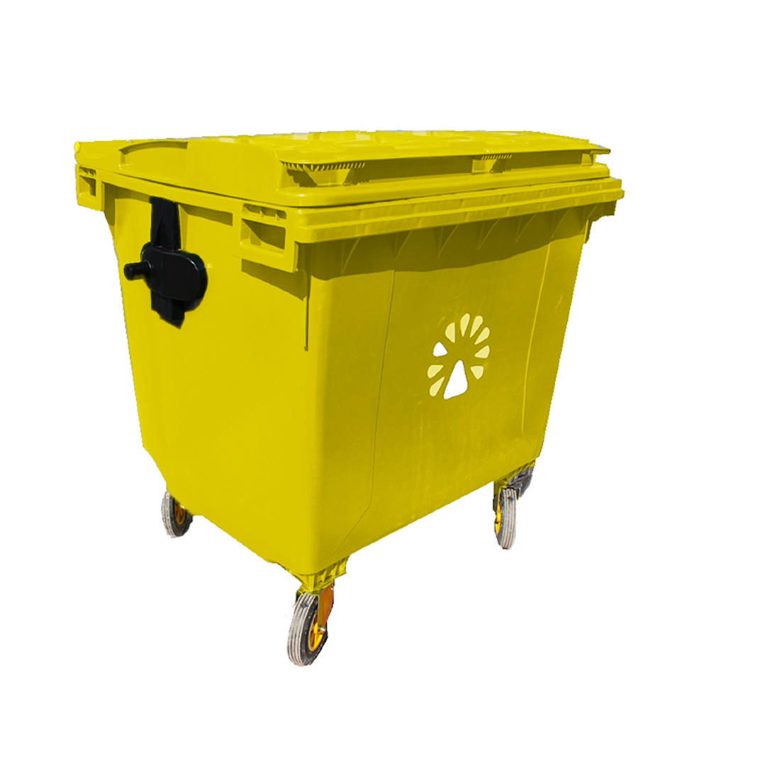 Basurero contenedor 660 Litros Amarillo 1