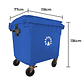 Basurero contenedor 1100 Litros Azul - Miniatura 2