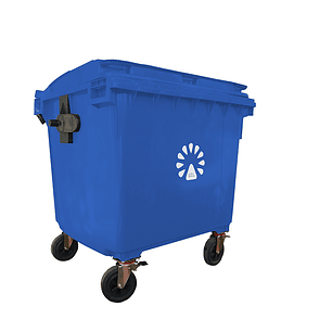 Basurero contenedor 1100 Litros Azul