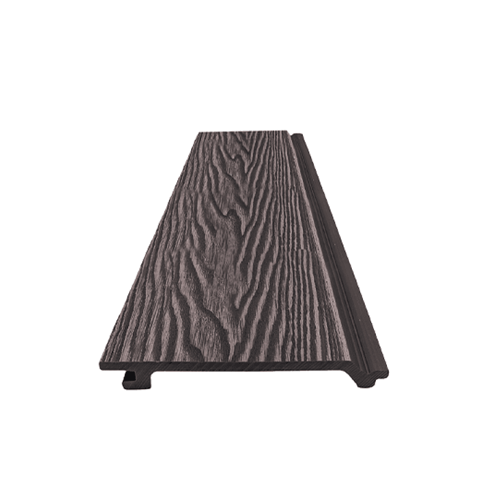 Siding WPC Rústico 2,90x0,157mts. Color Grafito  1