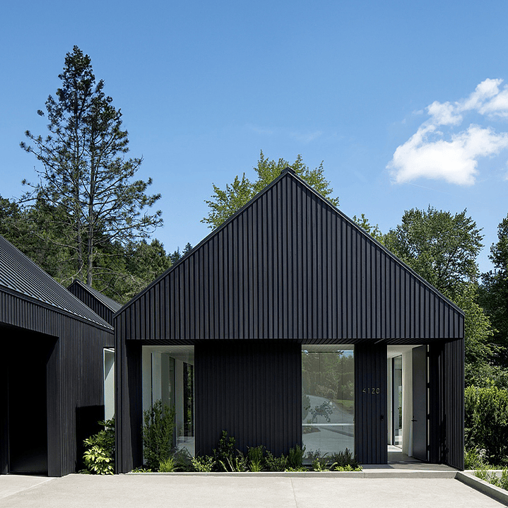 Siding Metálico Negro 0,35x2,90 Mts. 3