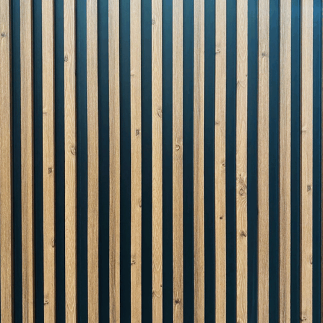 Wall Panel  Wood/black  2,50x0,15xmts. 5