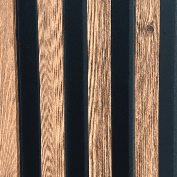 Wall Panel  Wood/black  2,50x0,15xmts. 2
