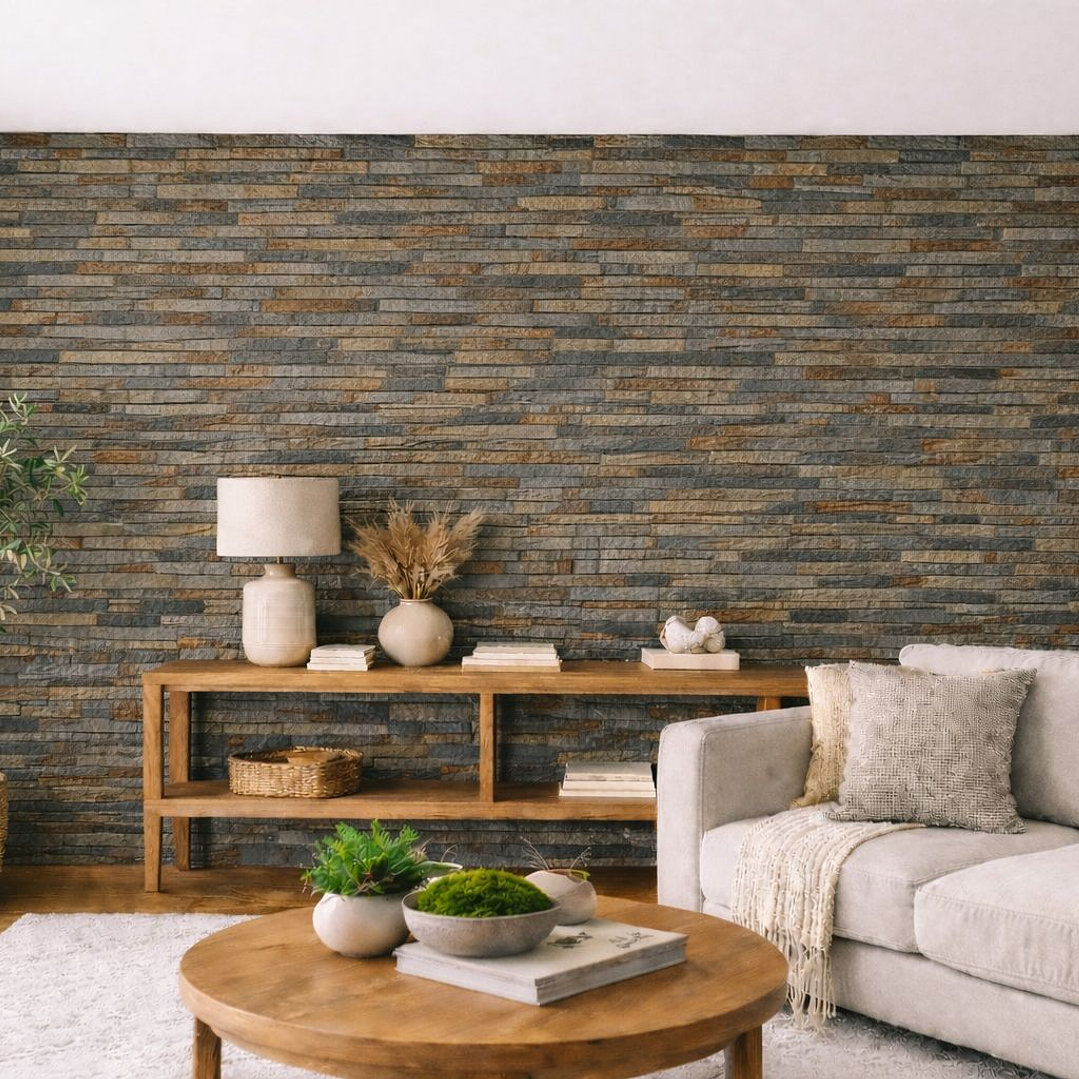 Fachaleta Autoadhesiva Piedra Oxidada 3