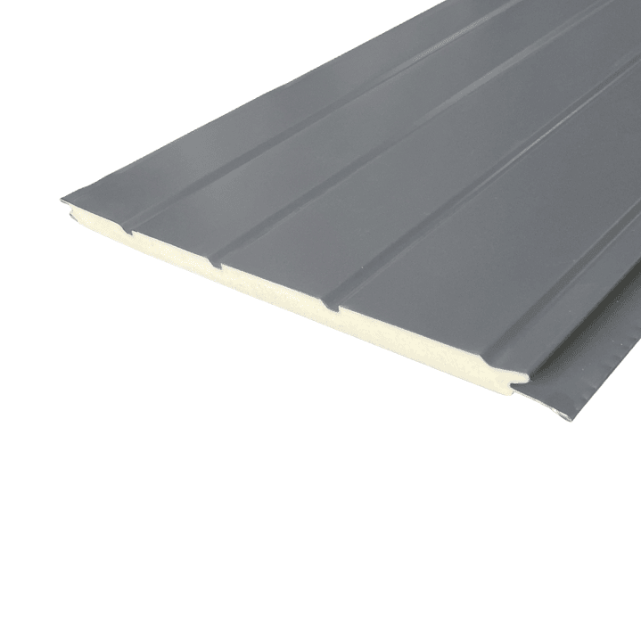 Siding Metálico Gris Oscuro 0,38x2,90 Mts. 1