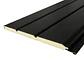 Siding Metálico Color Negro 3 Canales 0,38x2,90 Mts. - Miniatura 1