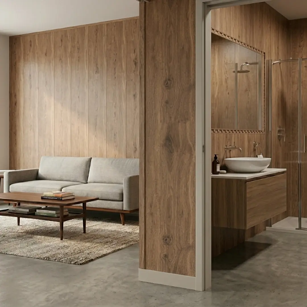 PVC Alveolar Madera Rústica 3