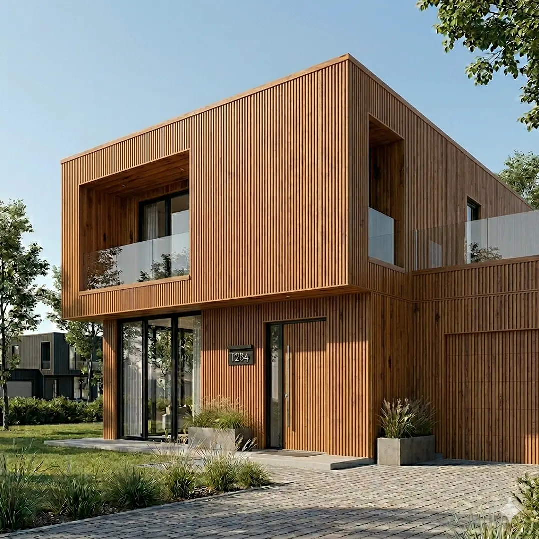 Siding Metálico Madera 0,38x2,90 Mts. 2