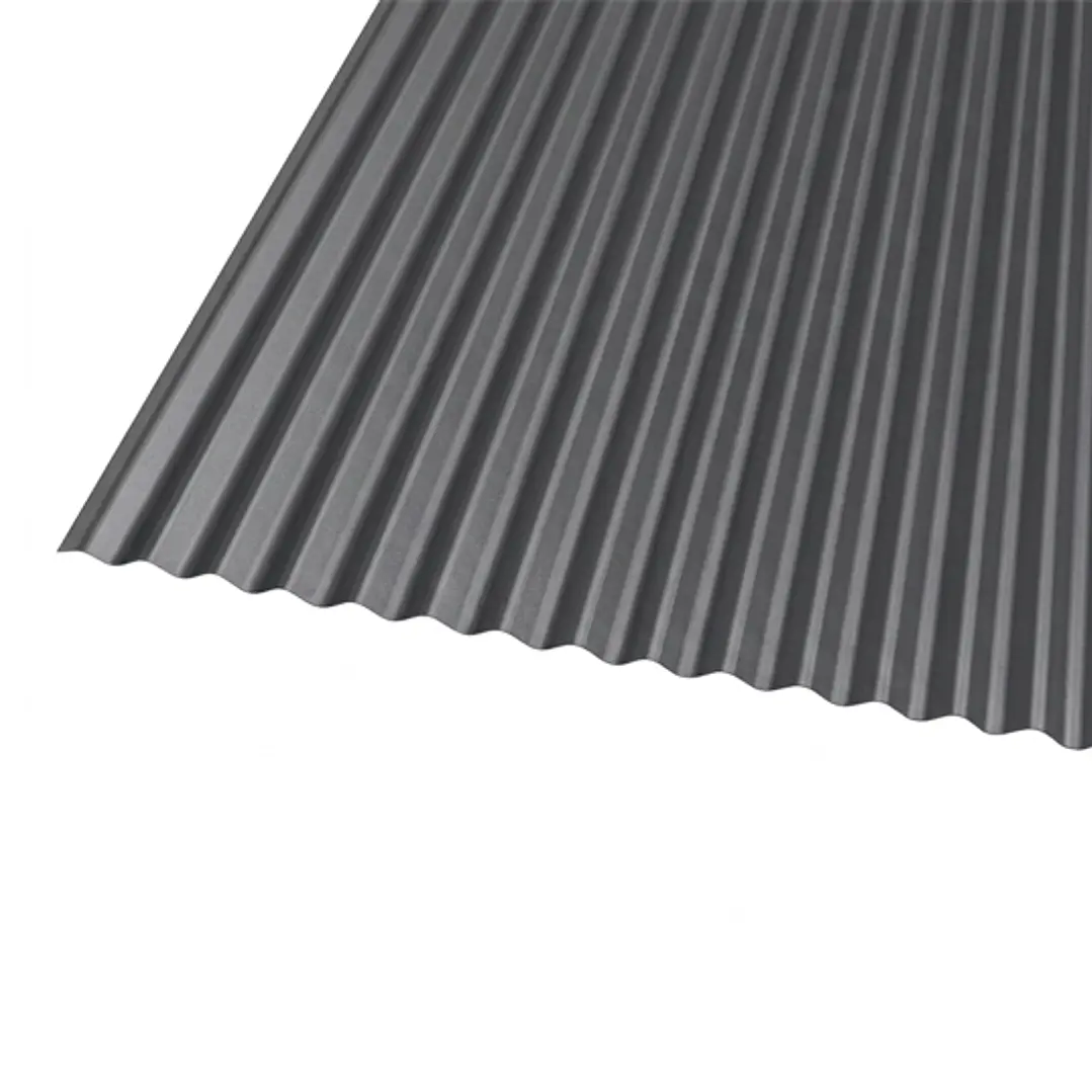 Panel Ondulado  1.0x2.0 Metros x 0,4 mm Gris Pizarra 1