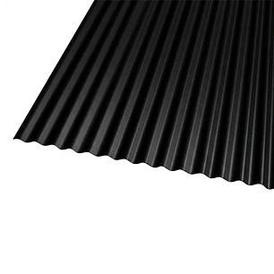 Panel Ondulado 1.0x3.0 Metros x 0,4 mm Negro