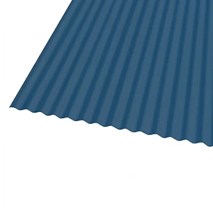 Panel Ondulado 1.0x6.0 Metros x 0,4 mm Azul Cobalto
