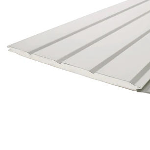 Siding Metálico Blanco 4 Canales  0,38x2,90 Mts.