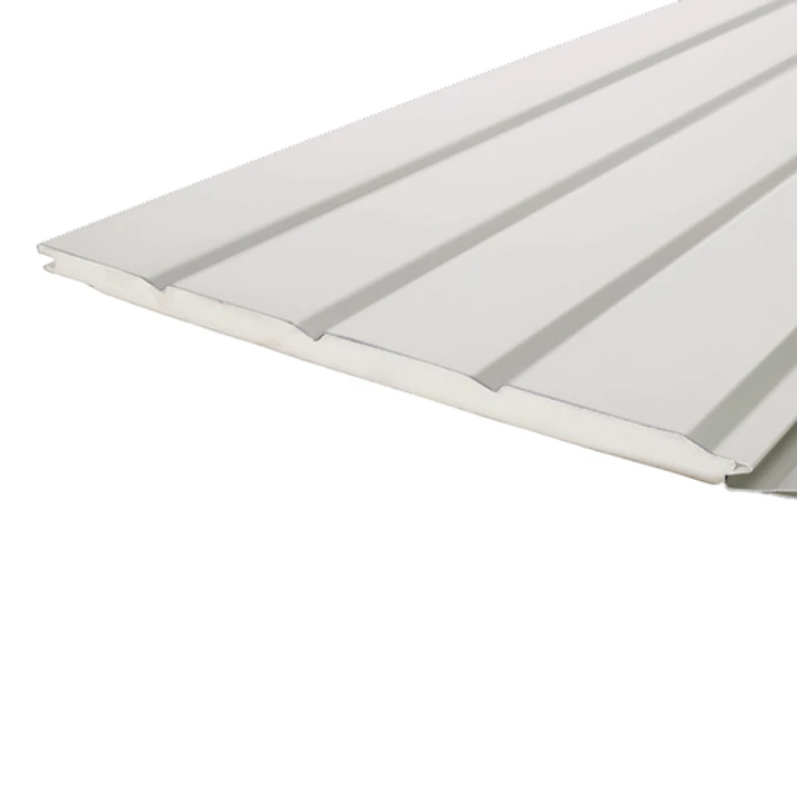 Siding Metálico Blanco 4 Canales  0,38x2,90 Mts. 1