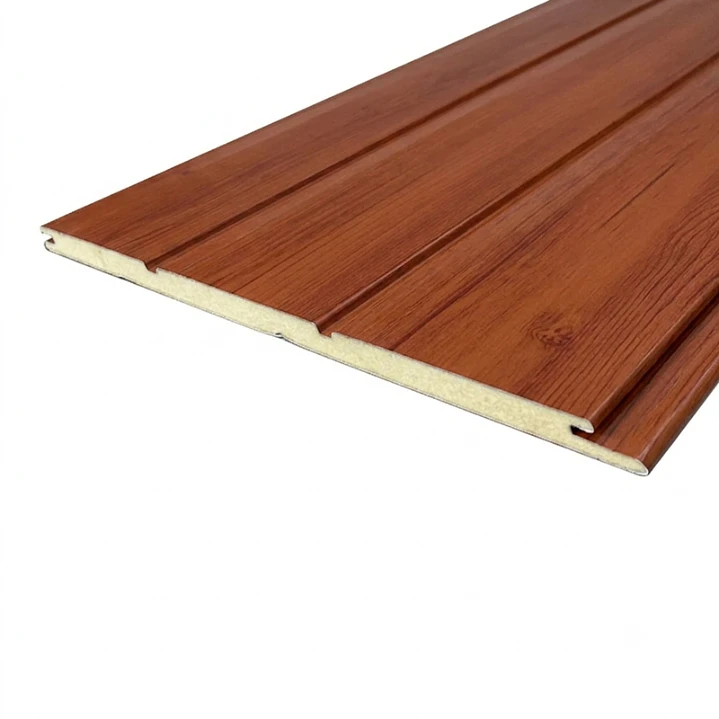 Siding Metálico Madera 3 canales 0,38x2,90 Metros 1