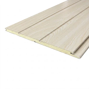 Siding Metálico Crema 3 canales 0,38x2,90 Metros