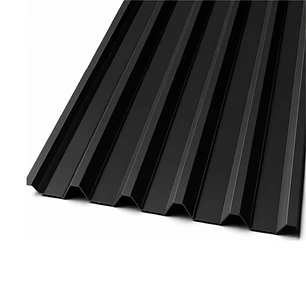 Pl. Zincalum PV6-AT6 0,91x6.0 Metros x 0,4 mm Negra