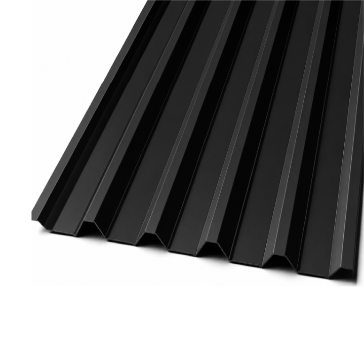 Pl. Zincalum PV6-AT6 0,91x4.0 Metros x 0,4 mm Negro