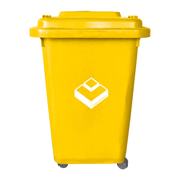 Basurero Frankfurt 50 litros C/Tapa Amarillo 2