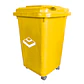 Basurero Frankfurt 50 litros C/Tapa Amarillo - Miniatura 1
