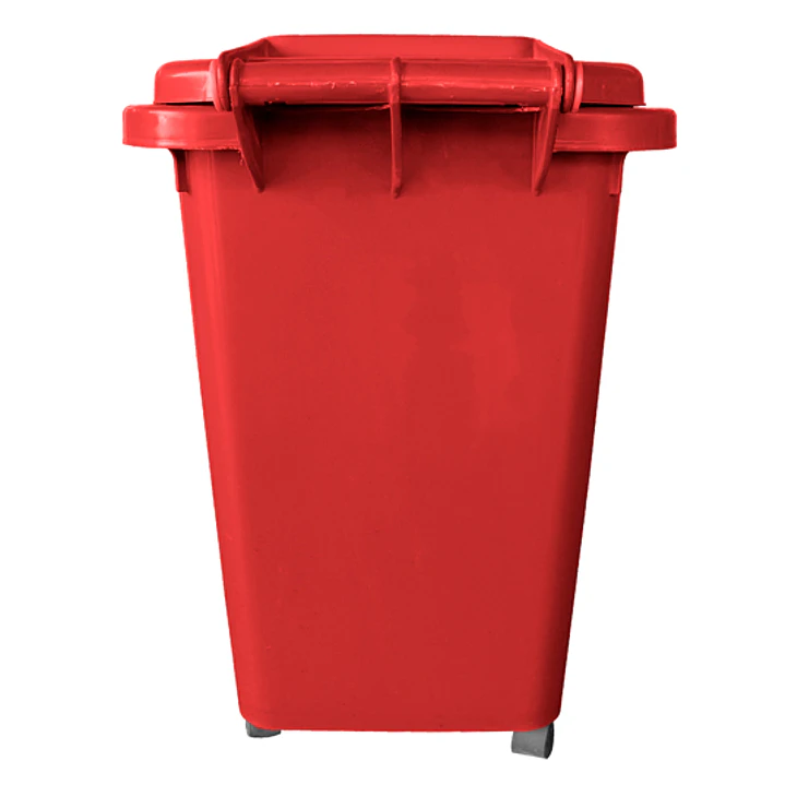 Basurero Frankfurt 50 litros C/Tapa Rojo 3
