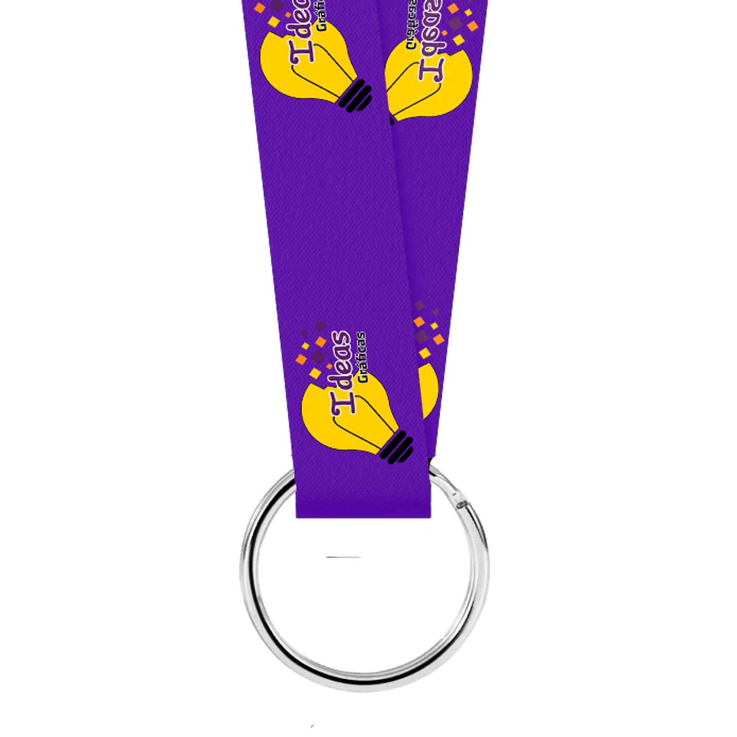 Lanyand 2 cm simple con argolla 1