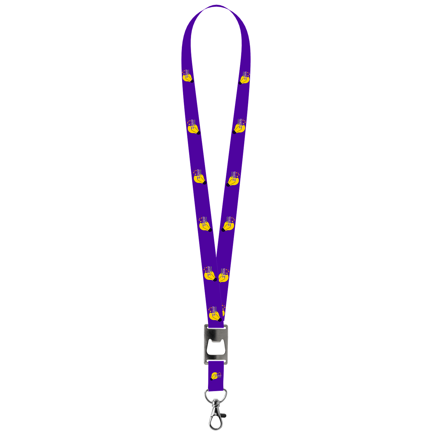 Lanyard 2 cm con destapador y mosquetón 2