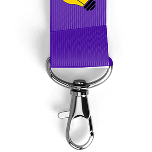 Lanyard 2,5 cm simple con mosquetón