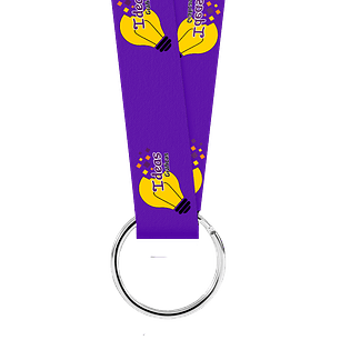 Lanyand 2,5 cm simple con argolla