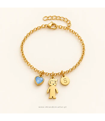 Pulseira Meu Mundo Personalizada