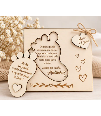 Convite Padrinhos Personalizado