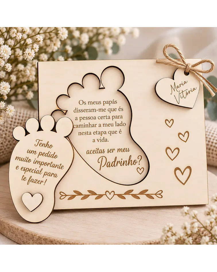 Convite Padrinhos Personalizado