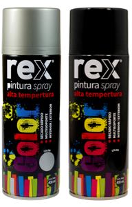 6x Pintura Spray Rex Alta Temperatura