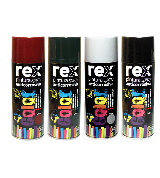 6x Pintura Spray Rex Anticorrosiva